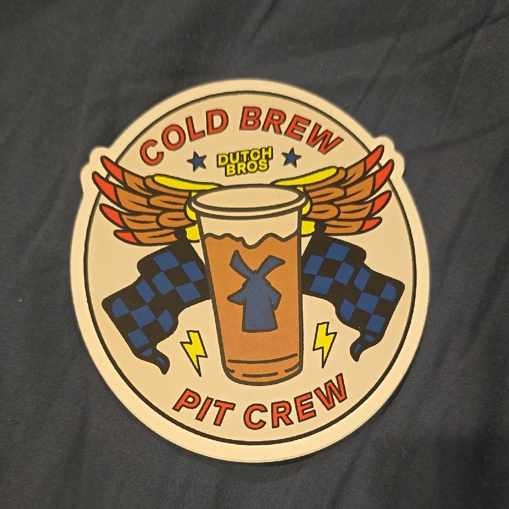 Dutch Bros Cold Brew Pit Crew Sticker